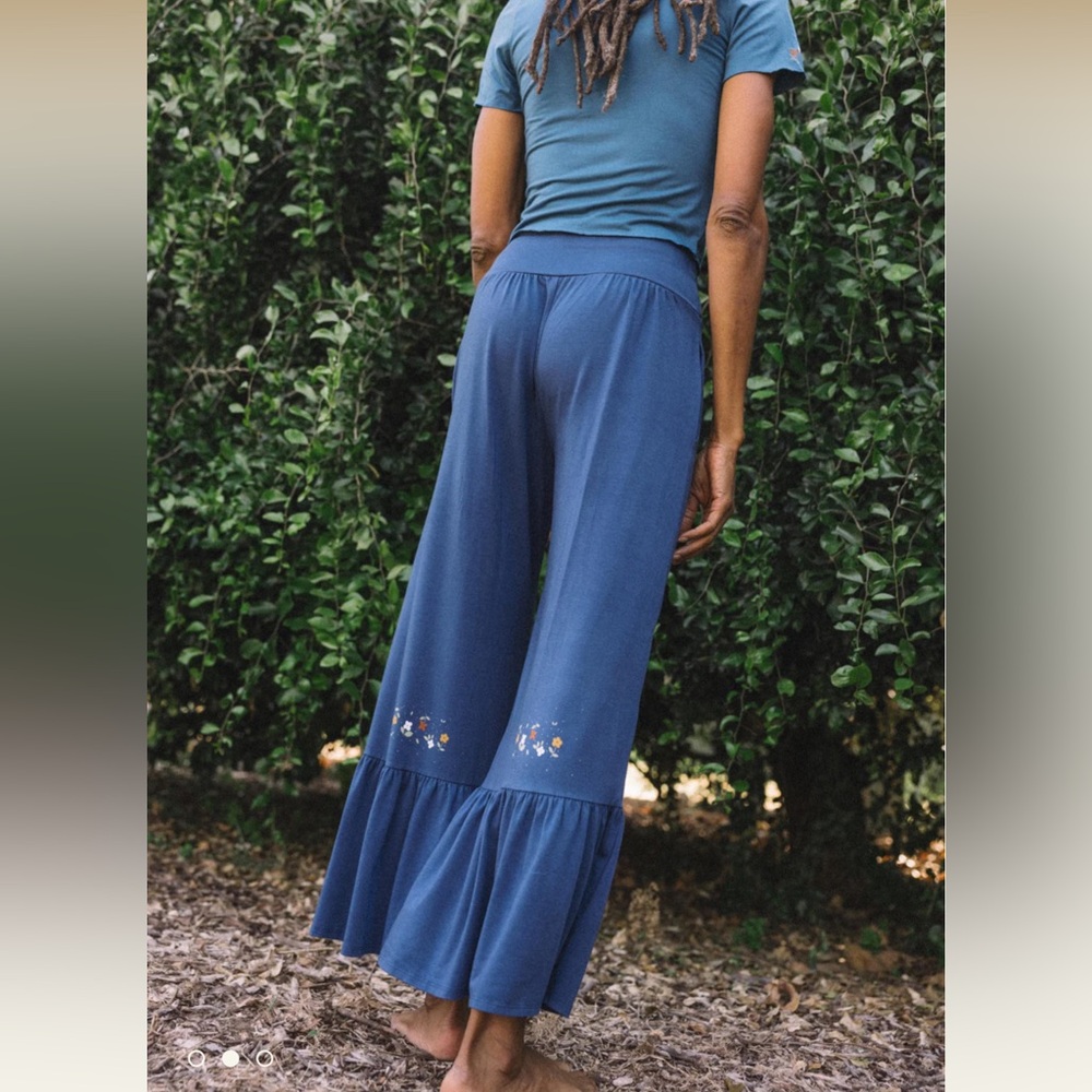 Purusha People To Stand Still Hippie Pants L - Picture 2 of 6